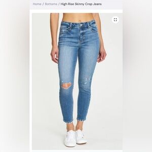Eunina HighRisr Skinny Crop Jeans